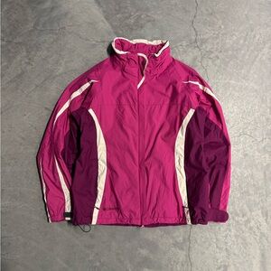 Columbia Women's Fuchsia and Cream Ski Jacket